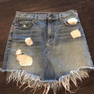 7 For All Mankind Denim Skirt